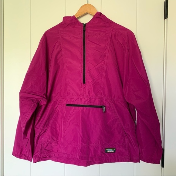 Vintage L.L. Bean 1/4 Zip Anorak Windbreaker Jacket - Picture 1 of 7